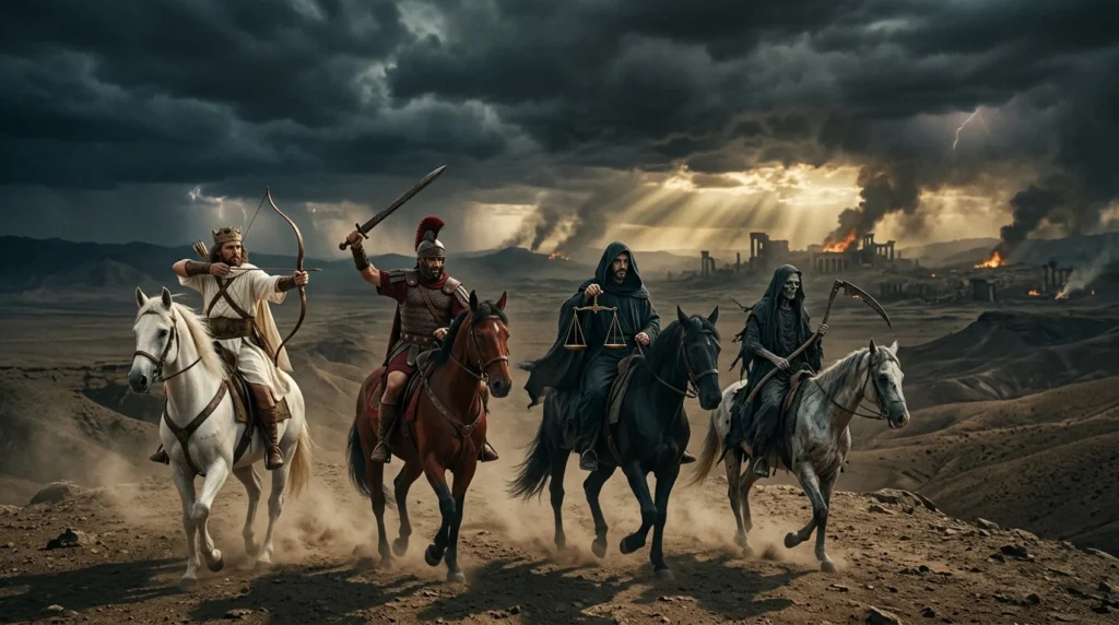 4 horsemen of the apocalypse names and meanings